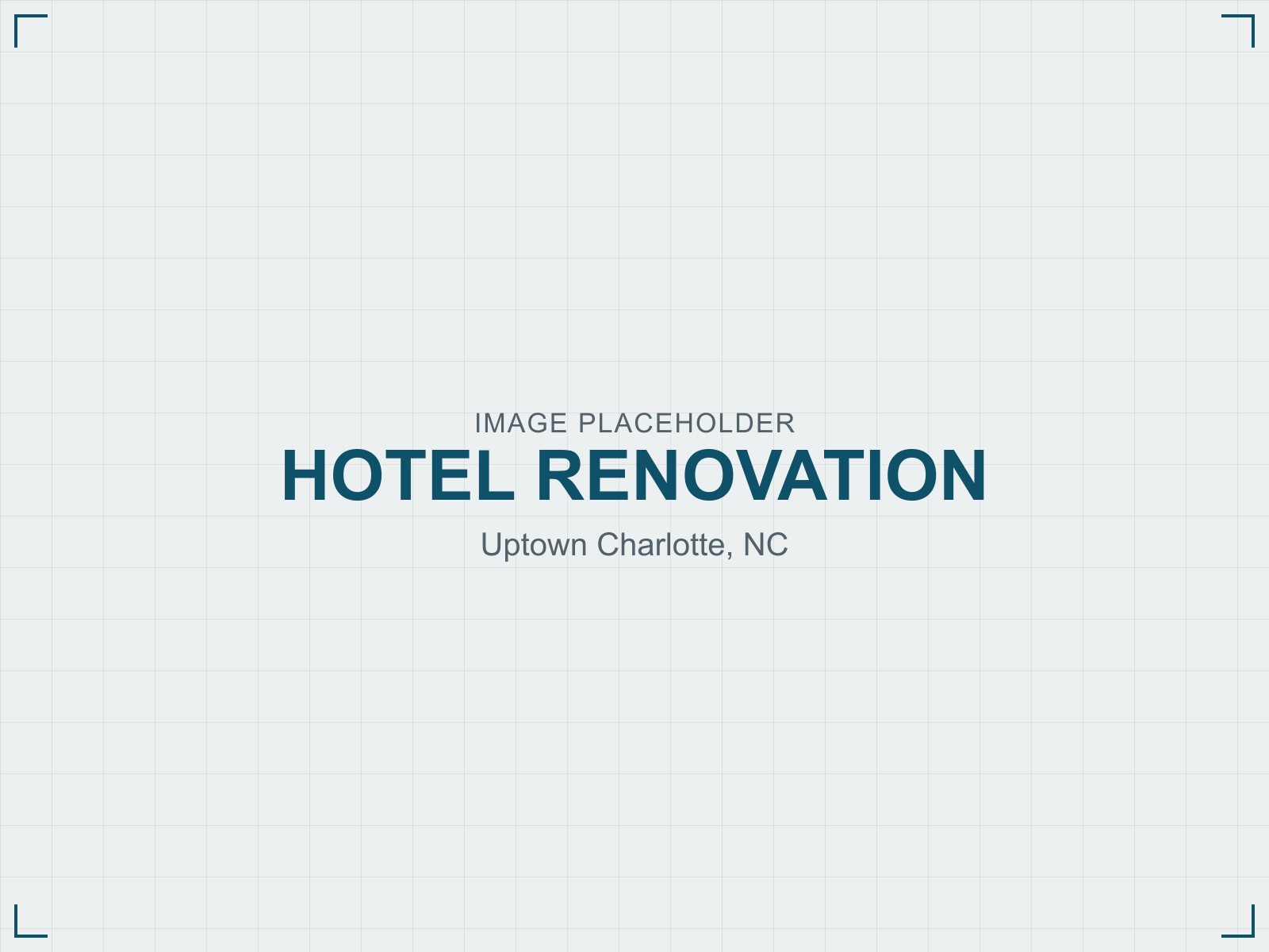 Hotel guest room renovation project, Uptown Charlotte